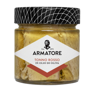 TONNO ROSSO IN OLIO DI OLIVA ARMATORE 330 gr.