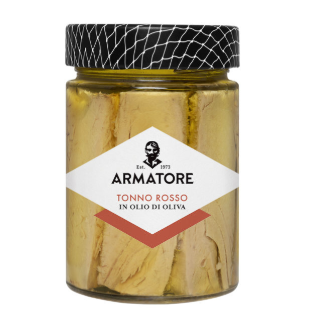 TONNO ROSSO IN OLIO DI OLIVA ARMATORE 550 gr.