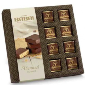 WAFER BABBI VIENNESI RICOPERTI DI CIOCCOLATO