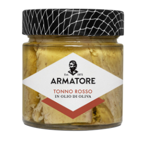 TONNO ROSSO IN OLIO DI OLIVA ARMATORE 330 gr.