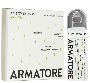 FILETTI DI ALICI DI CETARA IN OLIO DI OLIVA 45GR/90GR - ARMATORE