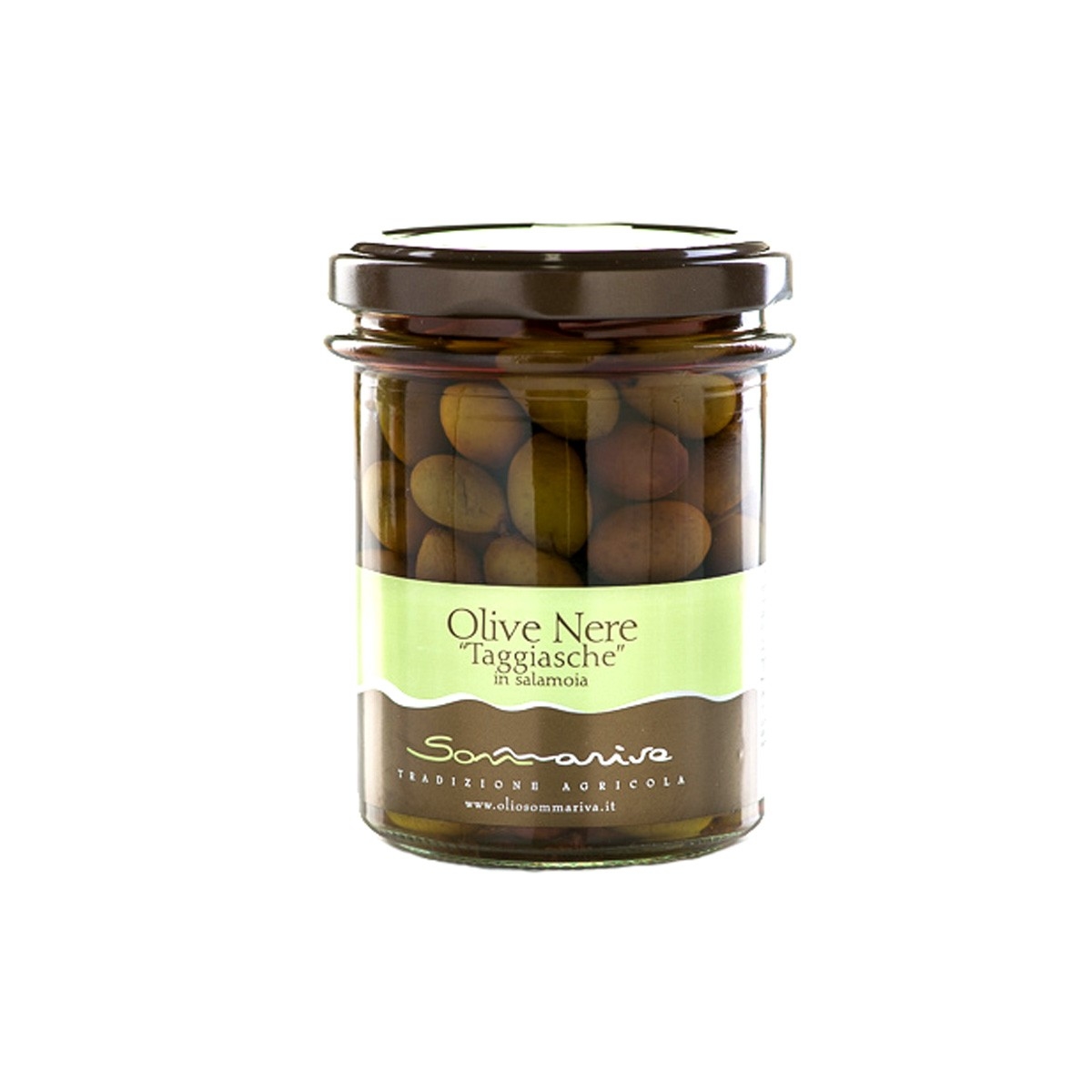 OLIVE NERE TAGGIASCHE IN SALAMOIA 500 GR