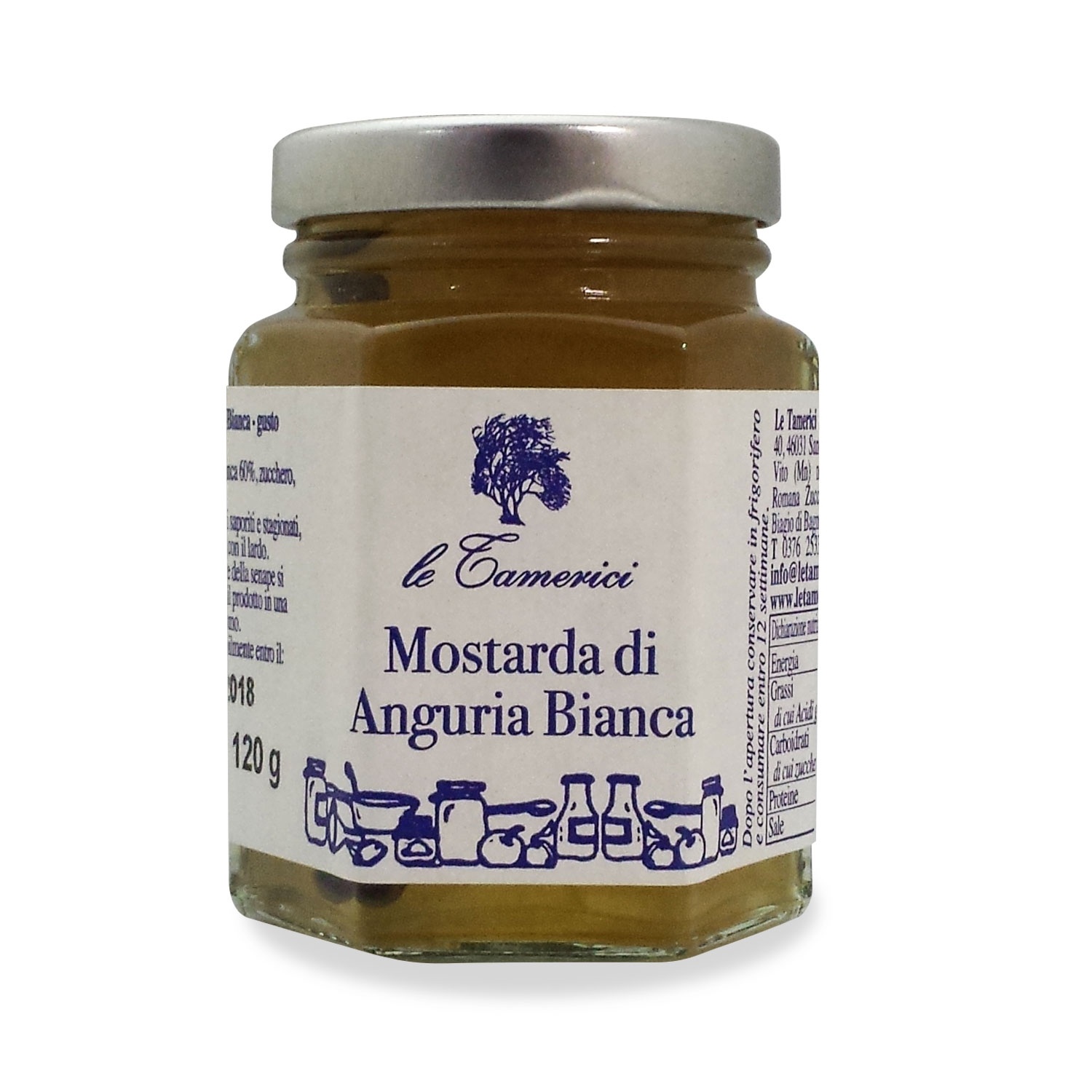 MOSTARDA DI ANGURIA BIANCA LE TAMERICI 220GR