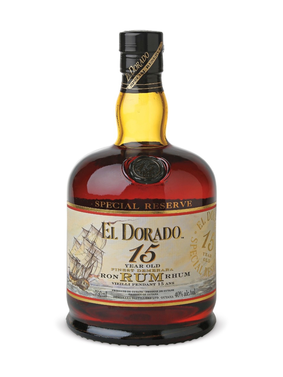 RUM DEMERARA EL DORADO 15Y